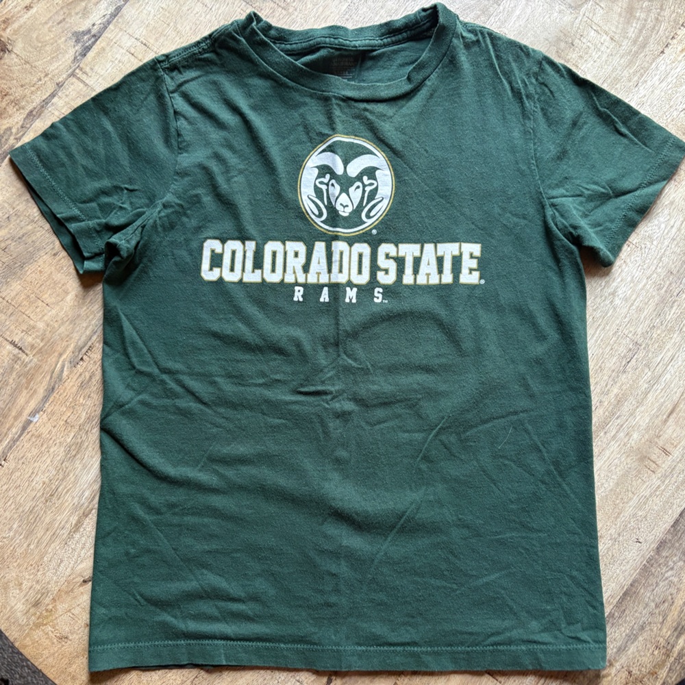 Colorado State University CSU Rams Green Short Sleeve Tee Mens Large L